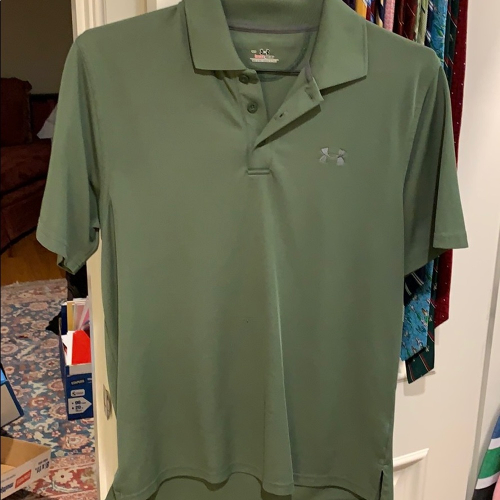 Under Armor deep green polo